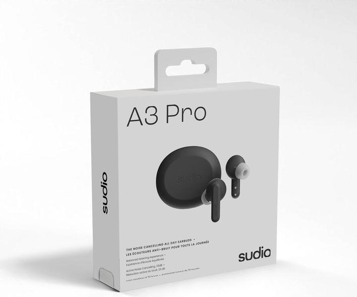 Actual product image Sudio A3 Pro Black (ANC, 25 h, Cable)