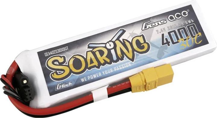 Produktbild Gens Ace Battery G-Tech Soaring 4000mAh 7.4V 30C 2S1P XT90 (7.40 V, 4000 mAh)