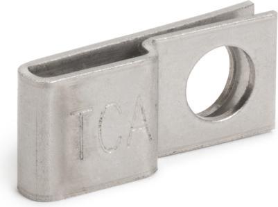 Actual product image HellermannTyton SSPC6 Stainless Steel Cable Tie P-Mount (Metal cable ties, 23 mm, 100 pcs.)
