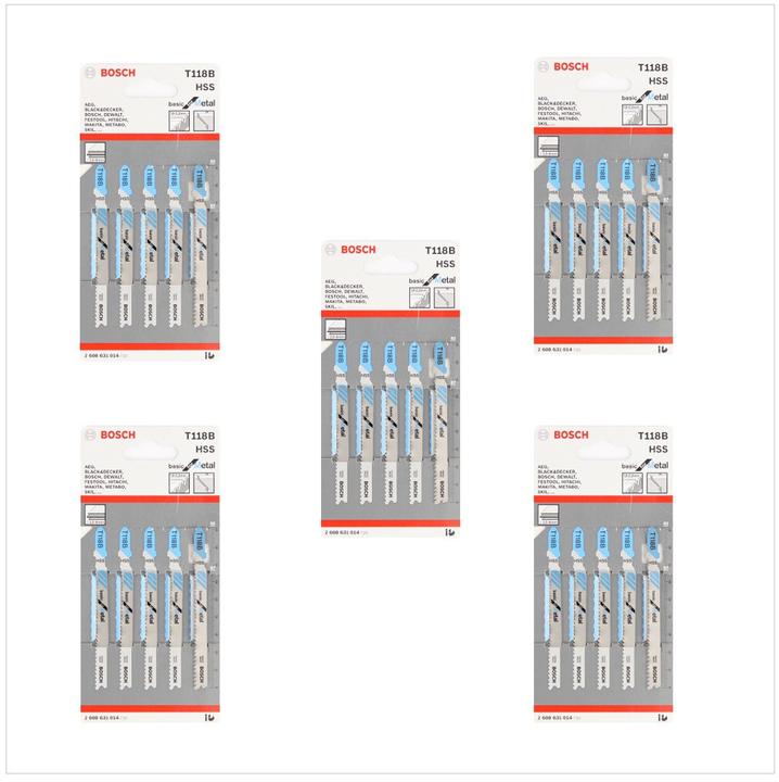 Produktbild Bosch Professional Zubehör Stichsägeblatt T 118 A Basic for Metal, 25er-Pack