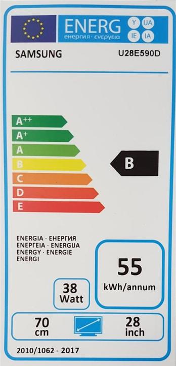 Etichetta energetica Samsung U28e590d (3840 x 2160 pixel, 28")