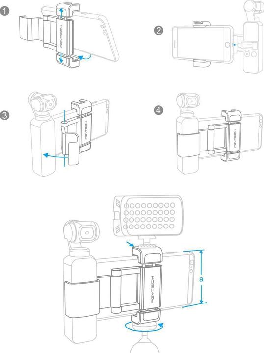Actual product image Pgytech Osmo Pocket PRO (Gimbal mount)