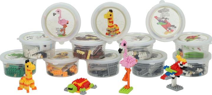 Produktbild Jono Toys Bausteine ​​Minitier im Glas