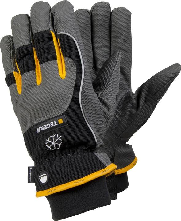 Immagine prodotto Tegera Ejendals 9126, Guanti da officina, Nero, Grigio, Giallo, Adulto, Unisex, Antigraffio (10)