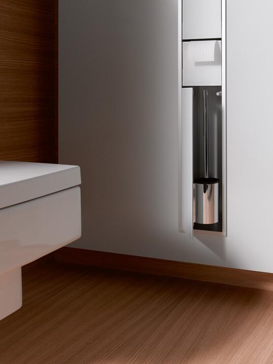 Actual product image Emco WC module ASIS 150 concealed 809x168mm door left aluminium