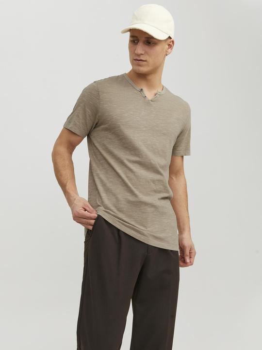 Actual product image Jack & Jones Split Neck T-Shirt (XS)