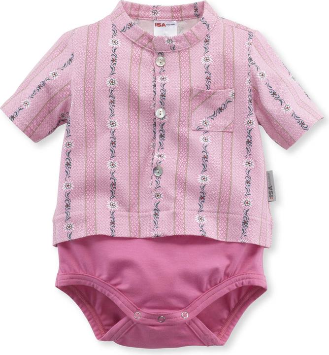 Actual product image ISA Bodywear Bodysuit short sleeve, buttoned (74, 80)