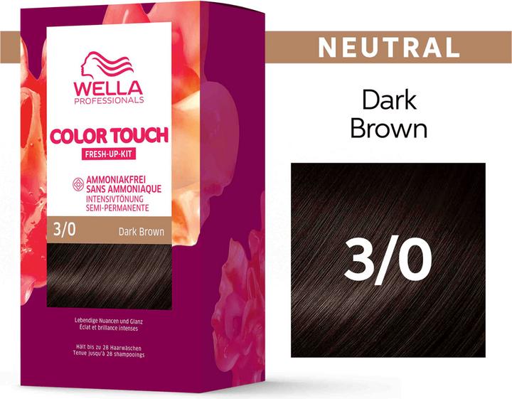 Produktbild Wella Color Touch Fresh Up Kit (3/0 Dark Brown)