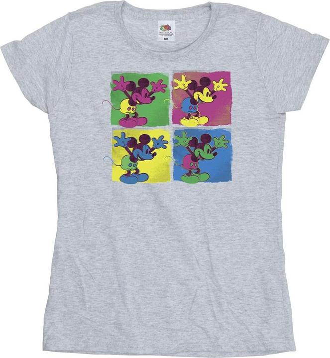 Actual product image Disney Womens/Ladies Mickey Mouse Pop Art Cotton T-Shirt (M)