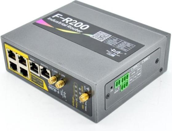 Produktbild Four-Faith F-R200-FL/FL-DUAL SIM DUAL MOD - 3G/4G Industrial Router, Cellular (LTE/WCDMA, Dual-Modul), WiFi