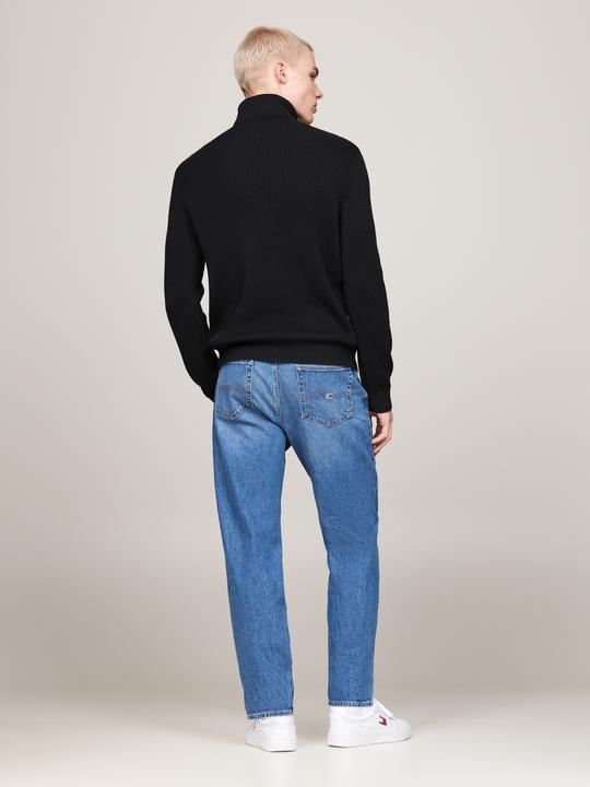 Produktbild Tommy Hilfiger Tommy Jeans Slim Fit Coltrui met wol - Zwart - Maat M (M)