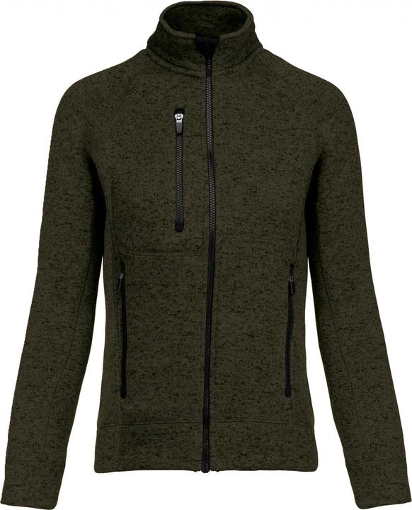 Kariban Jacke mit Reissverschluss, meliert, Frau