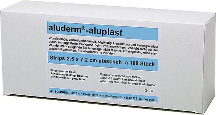Actual product image Söhngen aluderm-aluplast plaster strips 100pcs. (1 x)