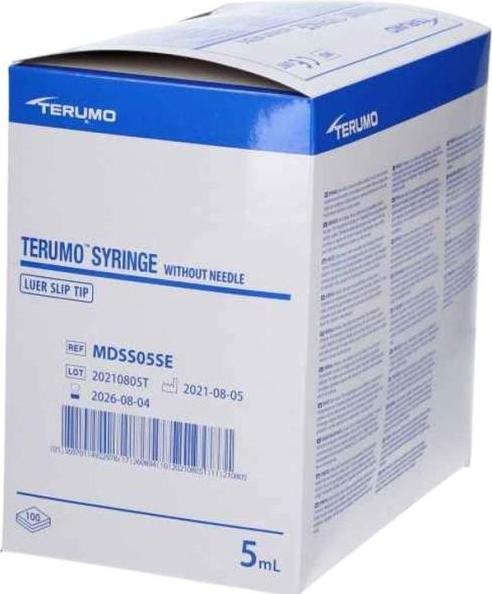 Terumo Spritze 5ml Luer-Ansatz zentrisch MDS 100 Stk