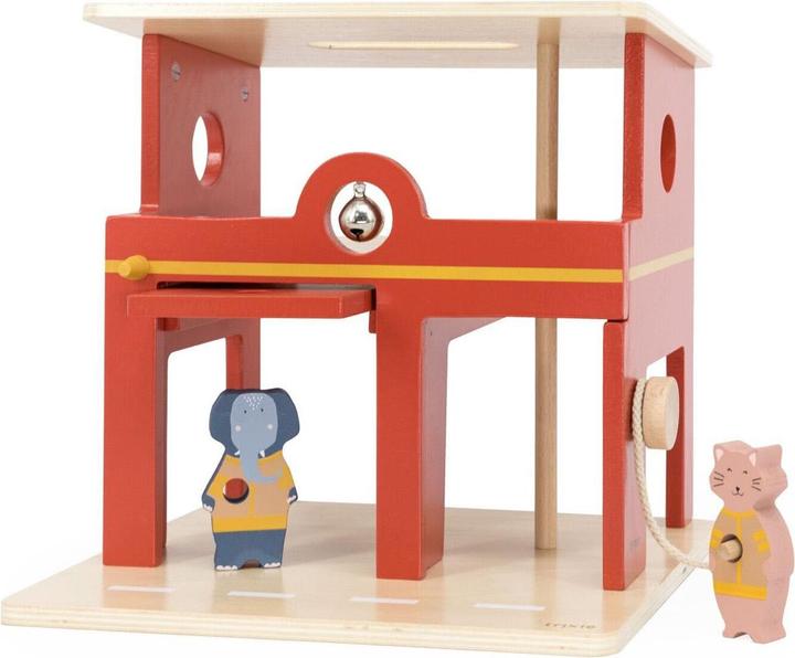 Actual product image Trixie Baby Wooden fire station