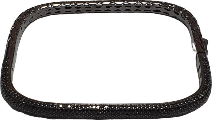L'Officiel Bracciale brunito con pavè di zirconi