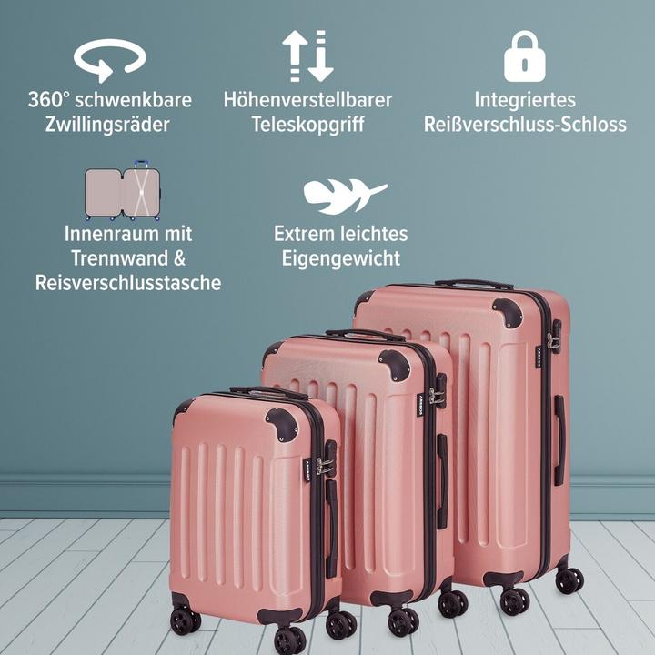 Actual product image Arebos Suitcase (94 l, M (50 - 90l), L (90 - 115l), XL (from 140l))