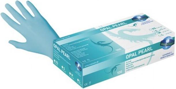Actual product image Cosmetic Nitrile gloves Turquoise Pearl M (7, 8, M)