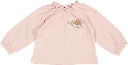 Produktbild Little Dutch T Shirt langärmlig mit Bestickung Soft Pink (86)