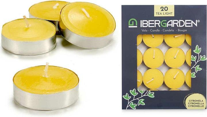 Actual product image Ibergarden Kerzen-Set Zitronella Gelb (12 Stück) (12 pcs.)