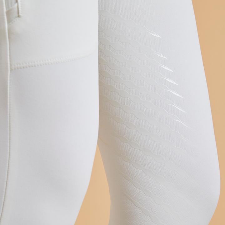 Produktbild Fouganza Turnierreithose Damen - 900 Classic Grip weiss (XL)