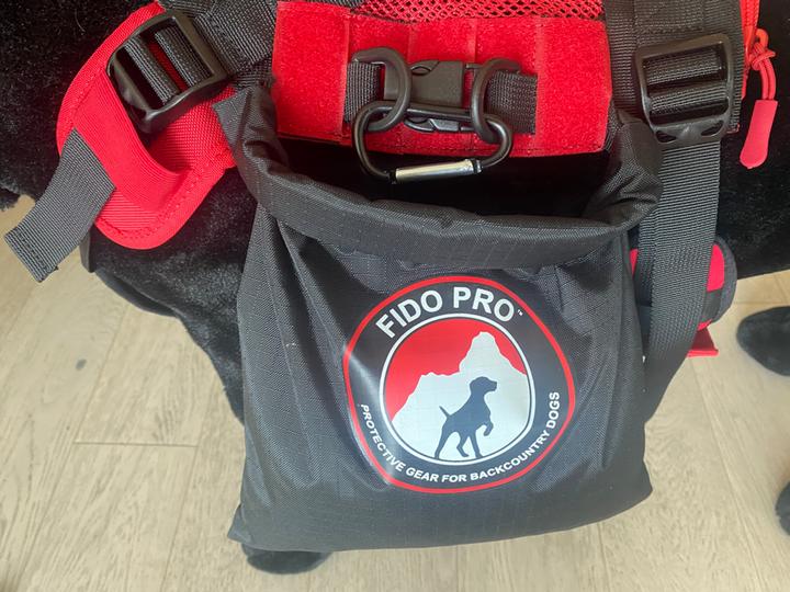 Actual product image Fido Pro Saddle Dry Bags Dog Backpack (Dog coat)
