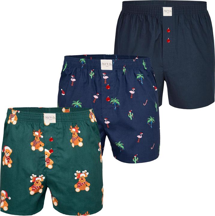 Produktbild Phil & Co. Berlin Boxer Chrstimas Boxer 3er Pack (M, 3er Pack)