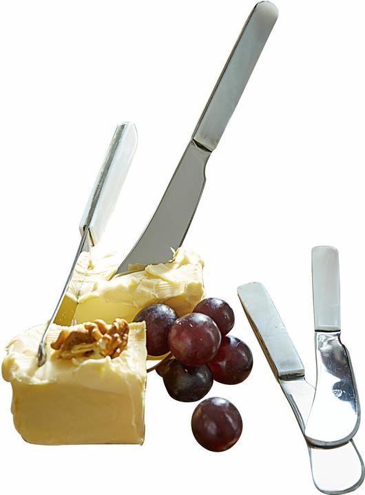 Immagine prodotto Loberon Set di 4 coltelli da burro Latour in argento (4 Pezzo/i, Set di posate)