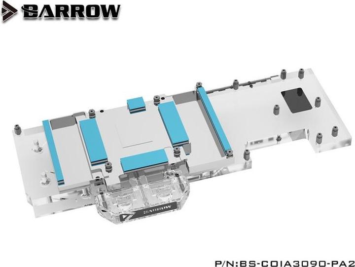 Actual product image Barrow LRC2.0 full coverage GPU Water Block for Colorful 3090 Advanced OC Aurora