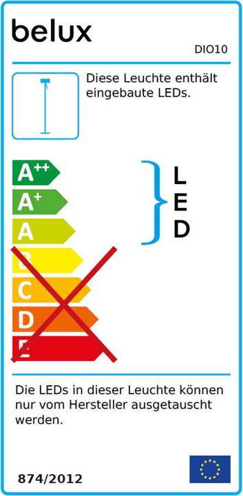 Etichetta energetica Belux Diogene Led lampada da terra