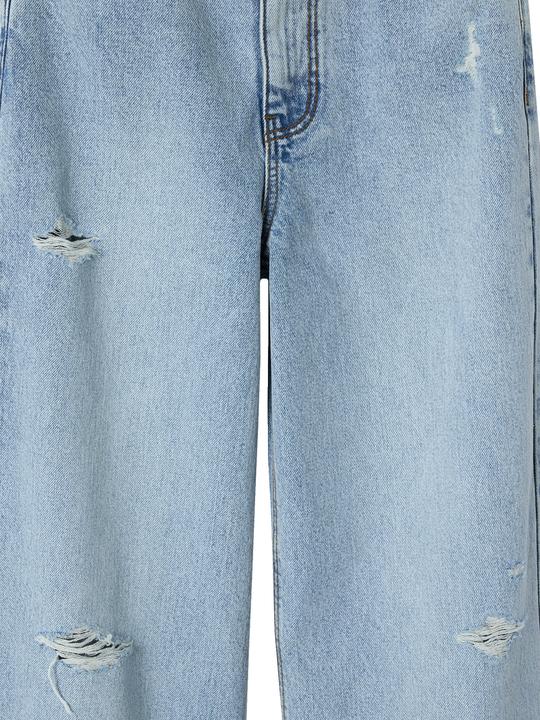 Actual product image Jonen Girls' loose-fit jeans with used effect (128)