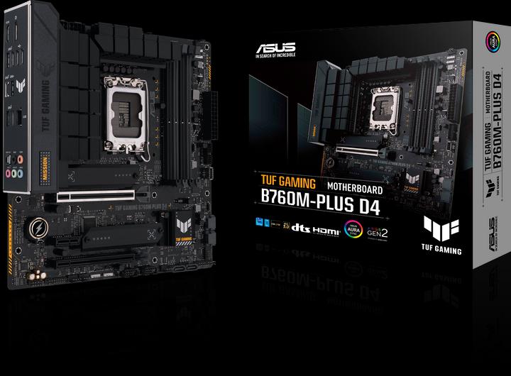 Immagine prodotto ASUS TUF GAMING B760M-PLUS D4 (LGA 1700, Intel B760, mATX)
