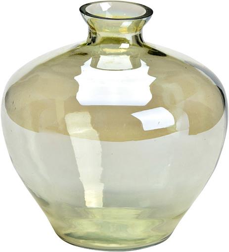Produktbild G. Wurm Vase aus Glas Grün (B/H/T) 14x15x14cm (14 x 15 x 14 cm, 0 l)