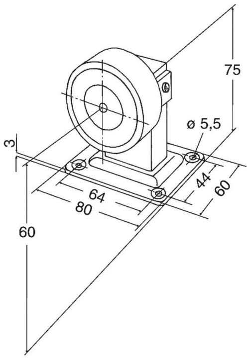 Image du produit effeff EFF 830-8BWK----F90 MAGNET 830 BWK 800N SOL/MUR 24V GS KU (Intérieur)