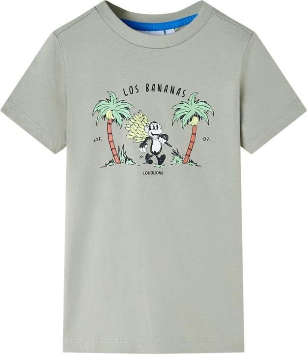 VidaXL Kinder-T-Shirt Helles Khaki 104,Material: 100 (104)
