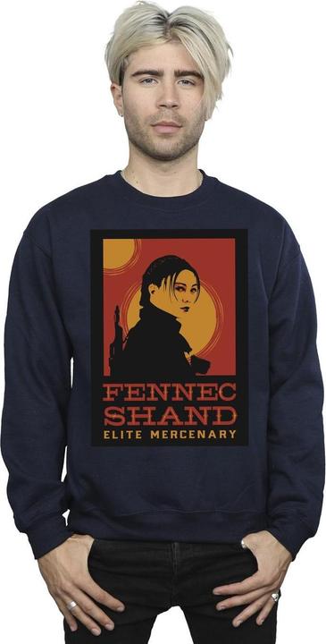 Actual product image Star Wars Mens The Book Of Boba Fett Elite Mercenary Fennec Sweatshirt (L)