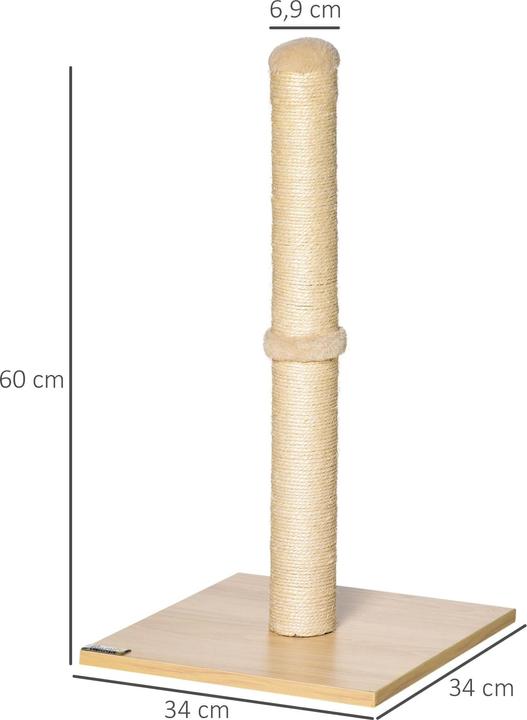 Actual product image Jamb Scratching trunk (60 cm, Beige, Nature)