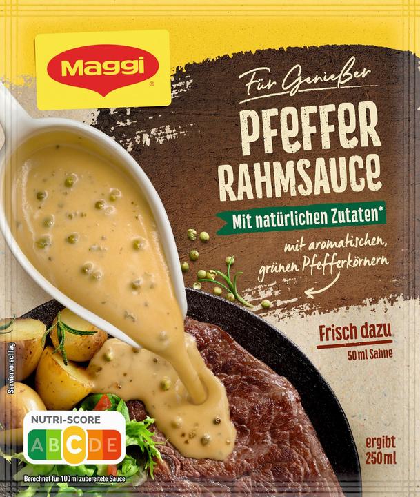 Actual product image Maggi FOR ENJOYERS Pepper cream sauce, yields