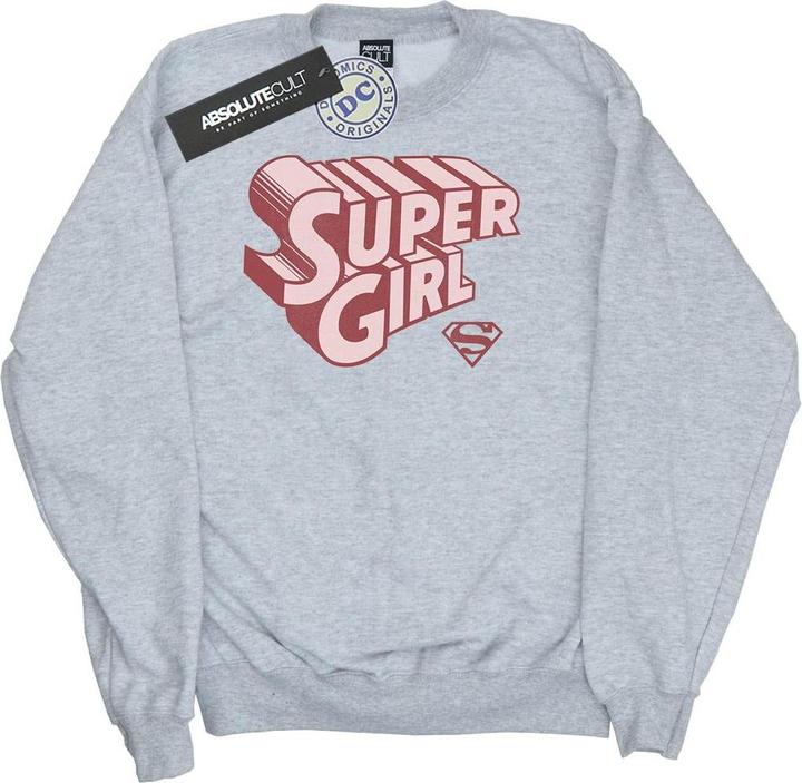Immagine prodotto Supergirl Retro Logo Felpa Ragazze (140, 146)