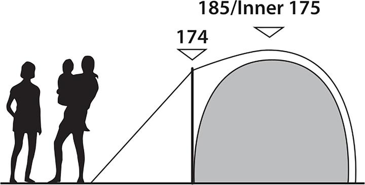Actual product image Outwell Cloud 5 (Dome tent, 10.11 kg, 5 persons)