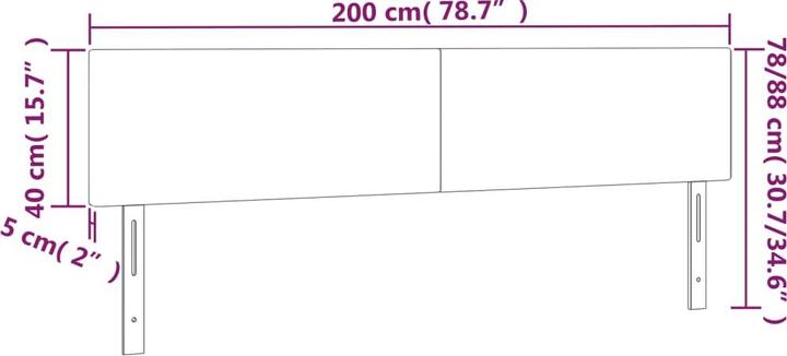 Produktbild VidaXL Ruben (200 x 5 x 88 cm)