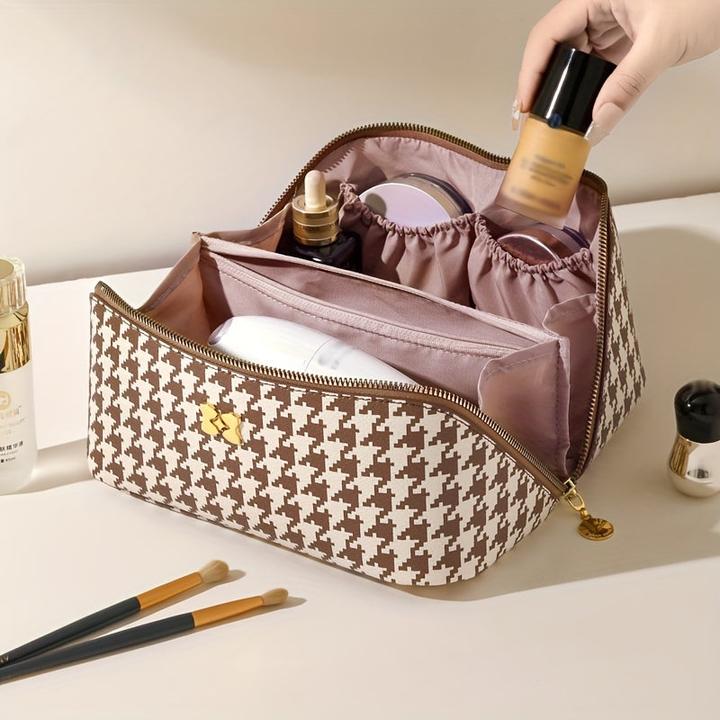 Actual product image Only-Bags.Store Travel make-up bag with multiple compartments, portable and spacious cosmetic storage bag