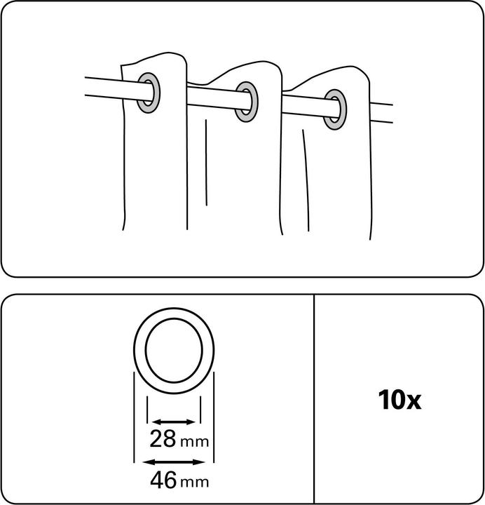Immagine prodotto Gardinia Occhielli in tessuto piccoli 4,6 / 2,8