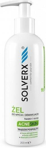 Produktbild Solverx Akne Hautreinigungs- und Make-up-Entfernungsgel für Gesicht (Make-Up Entferner, 200 ml)