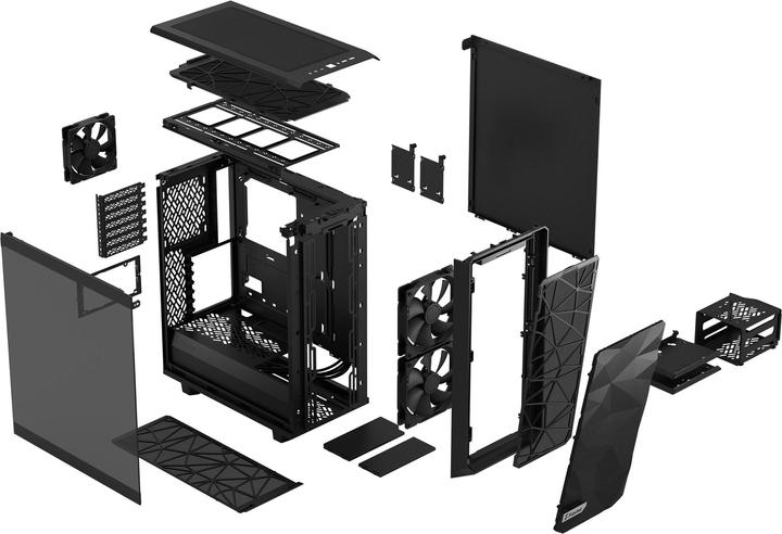 Actual product image Fractal Meshify 2 Compact Black TG Light (ATX, mATX, Mini-ITX)