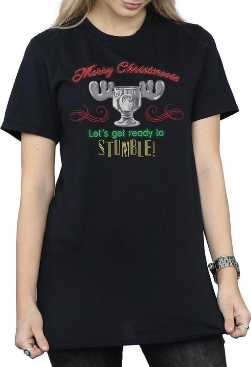 Immagine prodotto National Lampoon´s Vacation National Lampoon's Christmas Vacation Moose Head Maglietta Ampia Donna (XXL)
