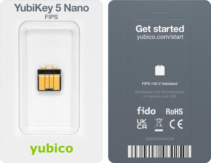 Actual product image Yubico YubiKey Nano FIPS