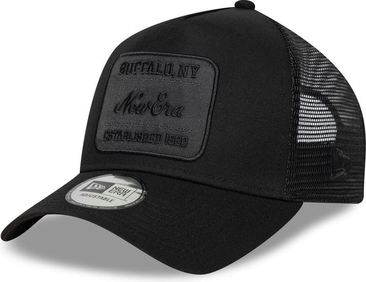 New Era A-Frame Trucker Cap - Brand Patch Schwarz (One Size)