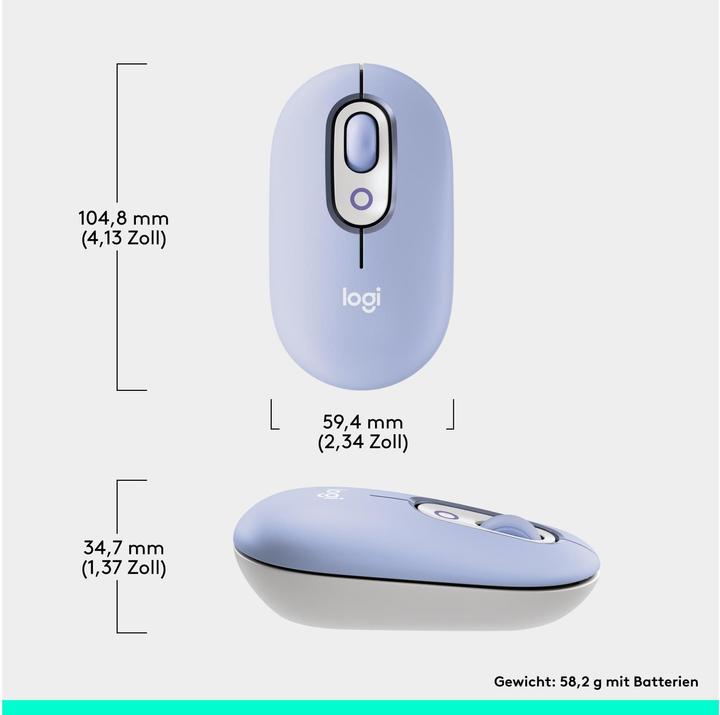 Image du produit Logitech POP Mouse avec emoji personnalisable (Sans fil)