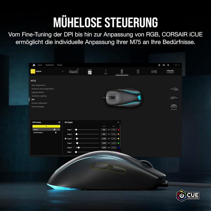 Image du produit Corsair M75 (Filaire)